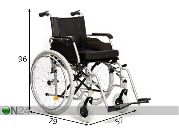 Инвалидная коляска Forte Plus размеры