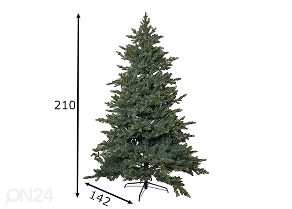Искусственная елка Greyland 210 см, зеленая размеры