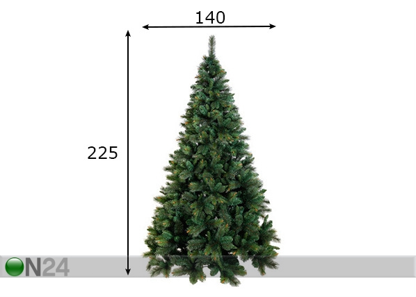 Искусственная елка Halifax 225 cm размеры