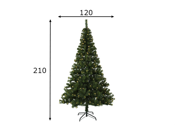 Искусственная елка Ottawa LED 210 см размеры