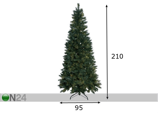 Искусственная елка Slim 210 см размеры
