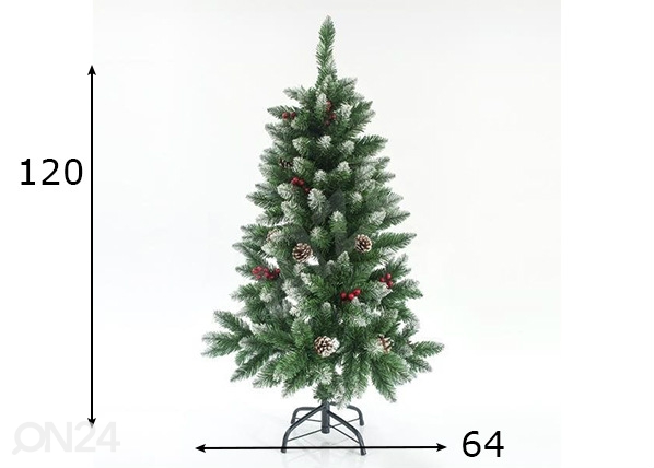 Искусственная елка Snowy Tree with Berry 120 см размеры
