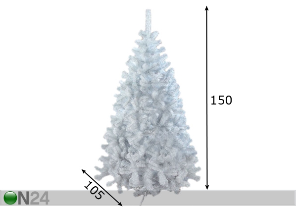 Искусственная елка Белая 150 cm размеры