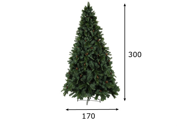 Искусственная елка с шишками Toronto 300 см размеры