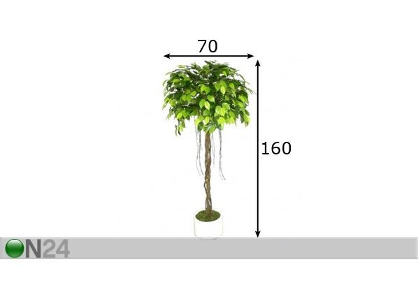 Искусственное дерево Фикус 160 см размеры