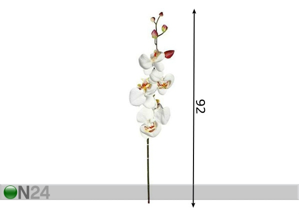 Искусственный цветок Орхидея кремового цвета размеры