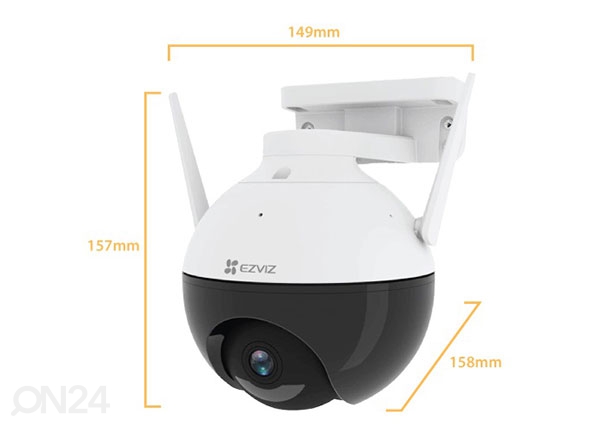 Камера видеонаблюдения Ezviz C8W размеры