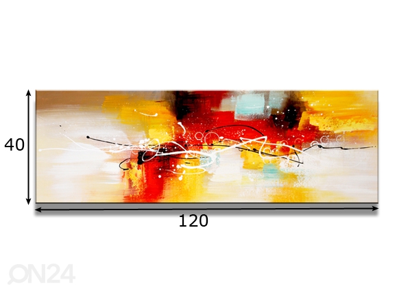 Картина Abstrakt 120x40 cm размеры