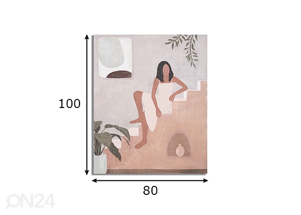Картина Lady-A 80x100 cm размеры