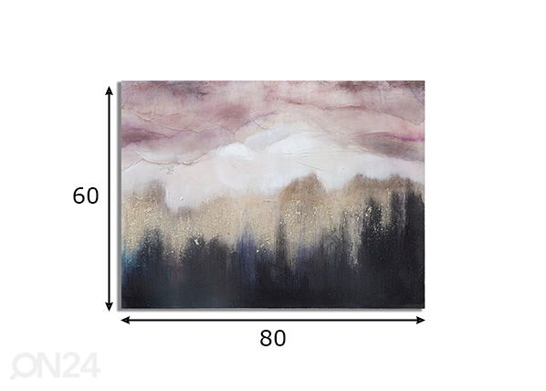 Картина Pink Mountain 80x60 cm размеры