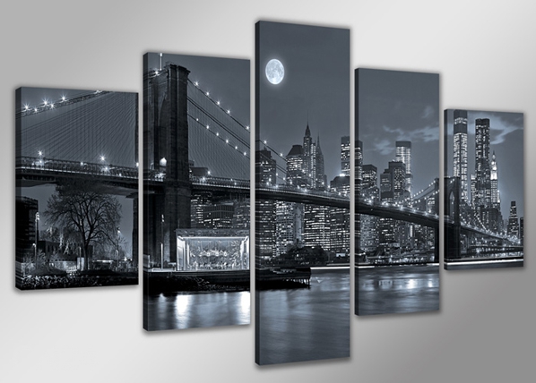 Картина из 5-частей New York-i мост 200x100 см