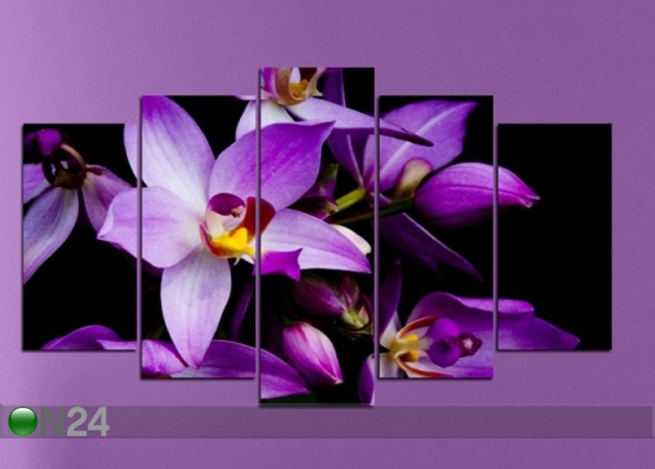 Картина из 5-частей Orchids 1, 100x60 cm