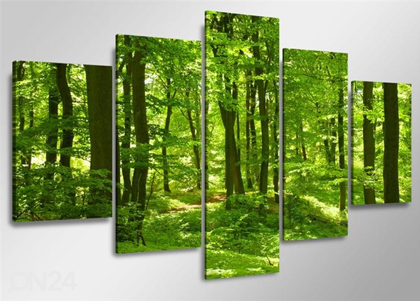 Картина из 5-частей Местный лес