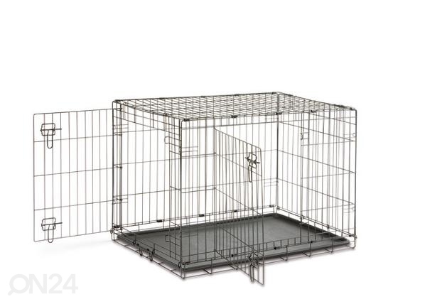 Клетка металлическая для собаки 107x72x79 см, черная