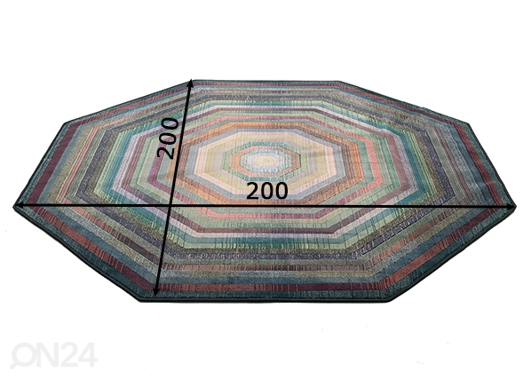 Ковeр Gabiro 200х200 см, пестрый размеры