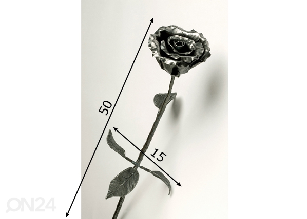 Кованая роза размеры