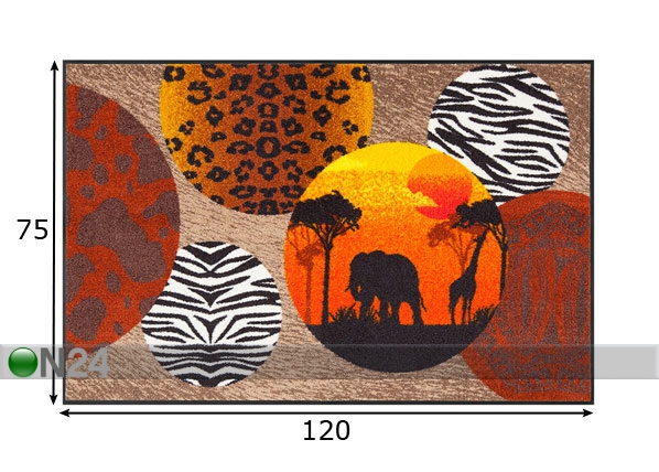 Ковер Aafrika 75x120 cm размеры