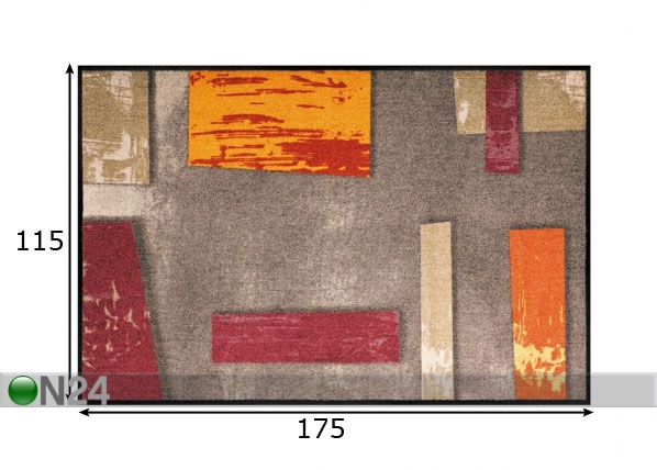 Ковер Abstrakt clay 115x175 cm размеры