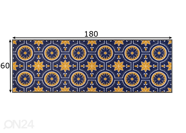 Ковер Azulejo 60x180 см размеры