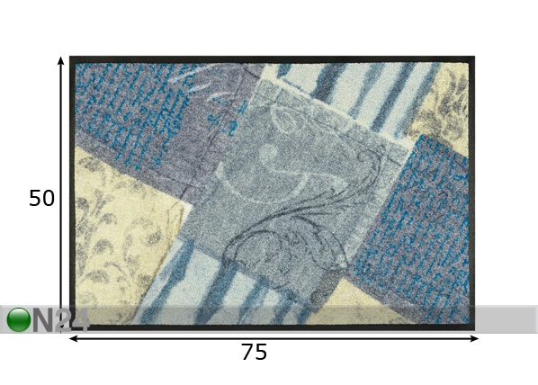 Ковёр Blueprint 50x75 cm размеры