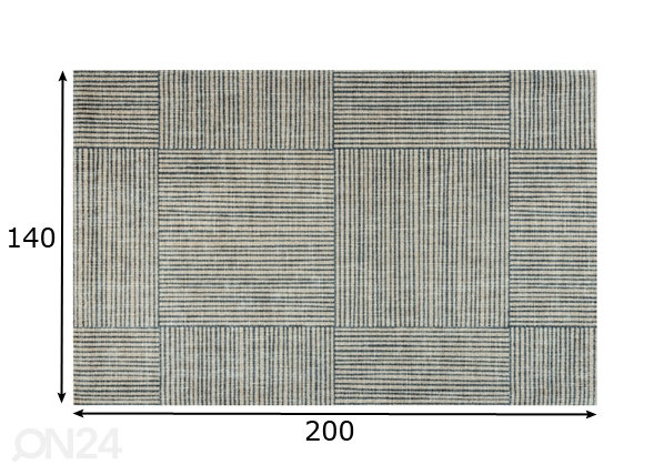 Ковер Canvas 140x200 cм размеры