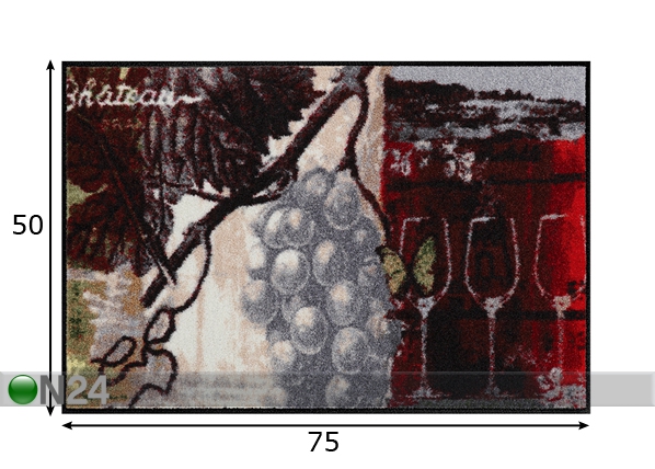 Ковер Chateau Grand Vin 50x75 cm размеры