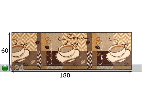 Ковер Coffee 60x180 см размеры
