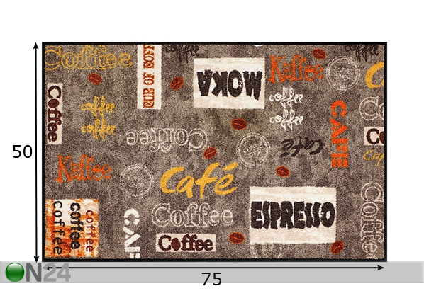 Ковер Coffee Dream 50x75 cm размеры