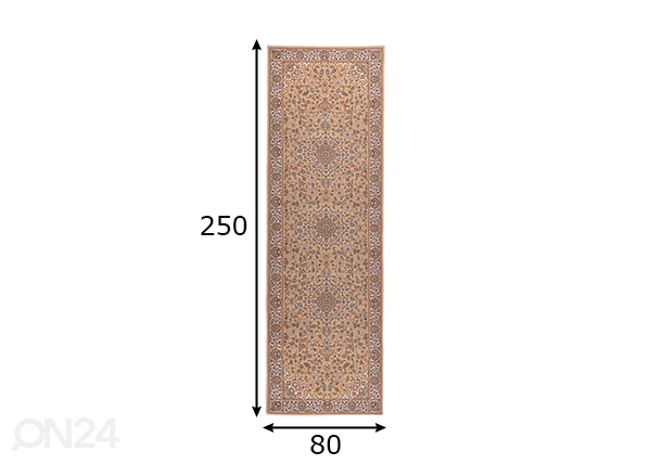 Ковер Dolna, 80x250 см песочный размеры