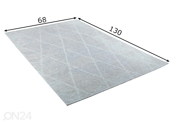 Ковер Fine lines 68x130 см размеры