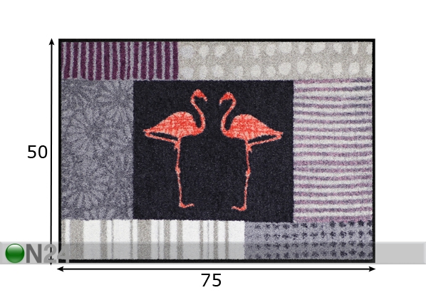 Ковер Flamingo Talk 50x75 cm размеры