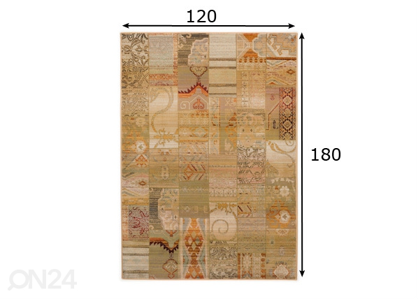Ковёр Gabiro Mosaik 120x180 cm размеры