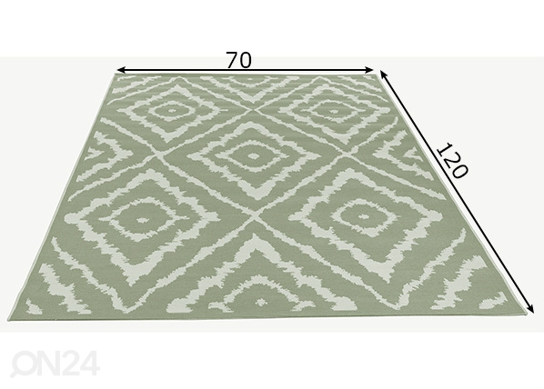 Ковер Garden Pattern 70x120 см размеры