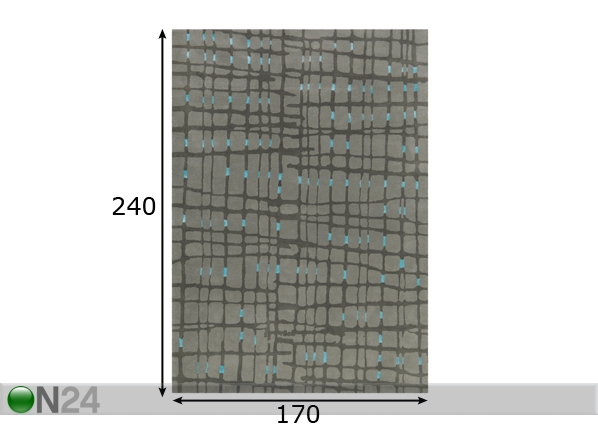 Ковер Grid 170x240 см размеры
