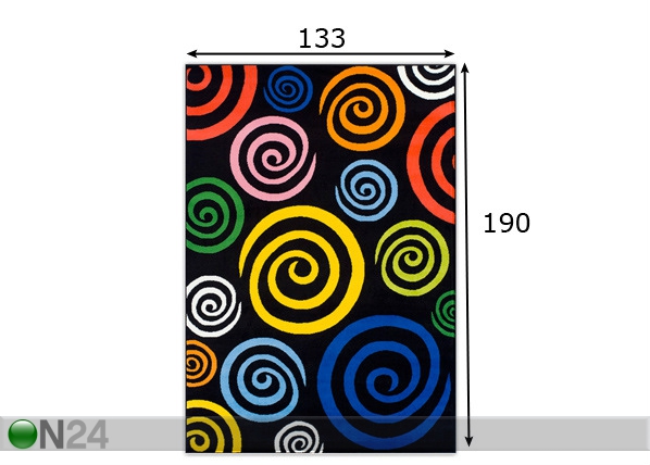 Ковер Happy Color 133x190cm размеры