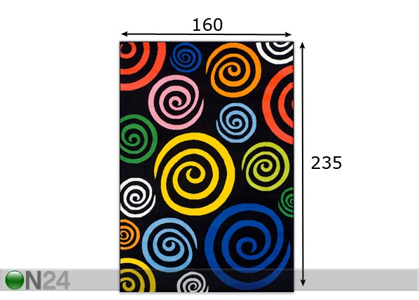 Ковер Happy Color 160x235cm размеры