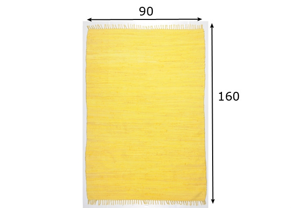 Ковер Happy Cotton 90x160 cm, жёлтый размеры