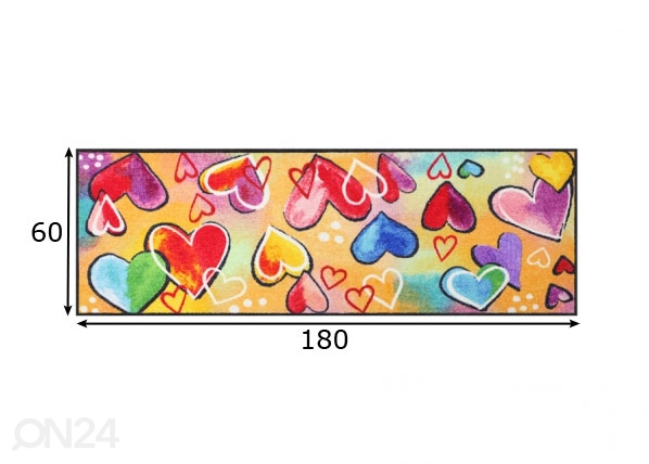 Ковер Heartbeat 60x180 cm размеры