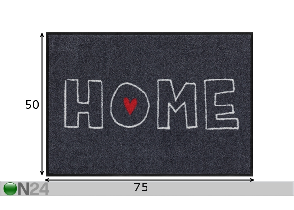 Ковер Home 50x75 cm размеры