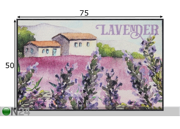Ковер Lavender Houses 50x75 см размеры