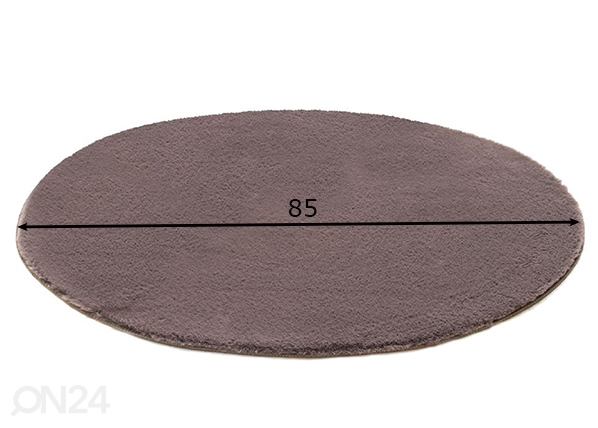 Ковер Madera Ø85 cm, тёмно-серый размеры