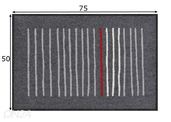 Ковер Mikado graphite 50x75 см размеры