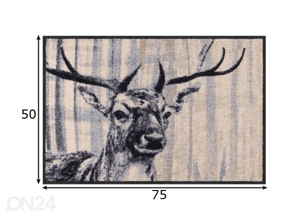 Ковер Natural Deer nature chic 50x75 cm размеры