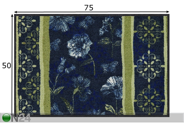 Ковер Night Flowers Stripe 50x75 см размеры