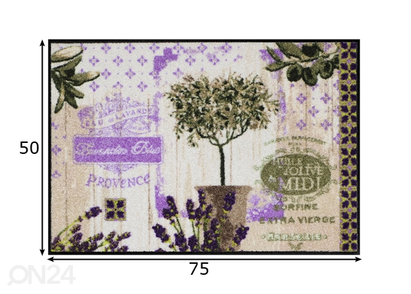 Ковер Provence Collage 50x75 cm размеры