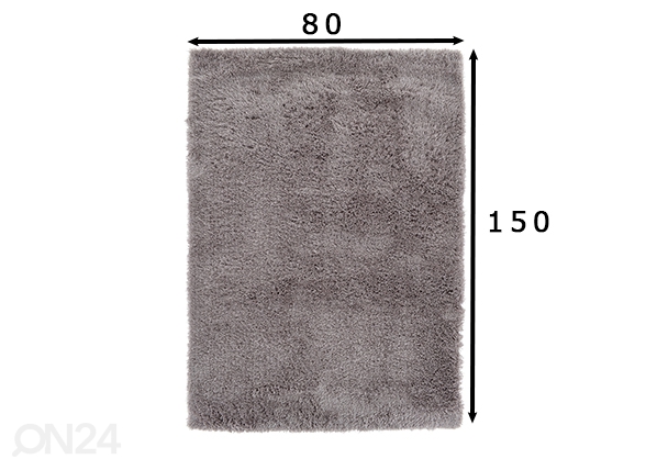 Ковер Rio 80x150 cm, taupe (серо-коричневый) размеры