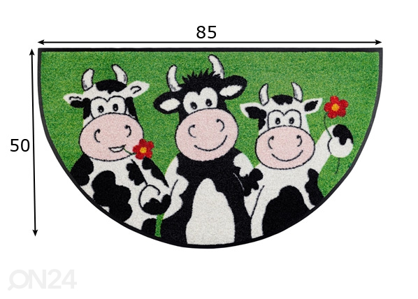 Ковер Round Cow Trio 50x85 см размеры