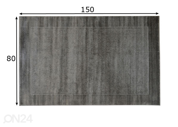 Ковер Sienna Grey 80x150 см размеры