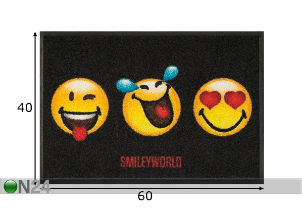 Ковер Smiley 3 Faces 40x60 cm