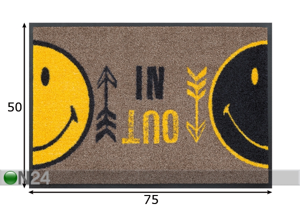 Ковер Smiley In Out 50x75 см